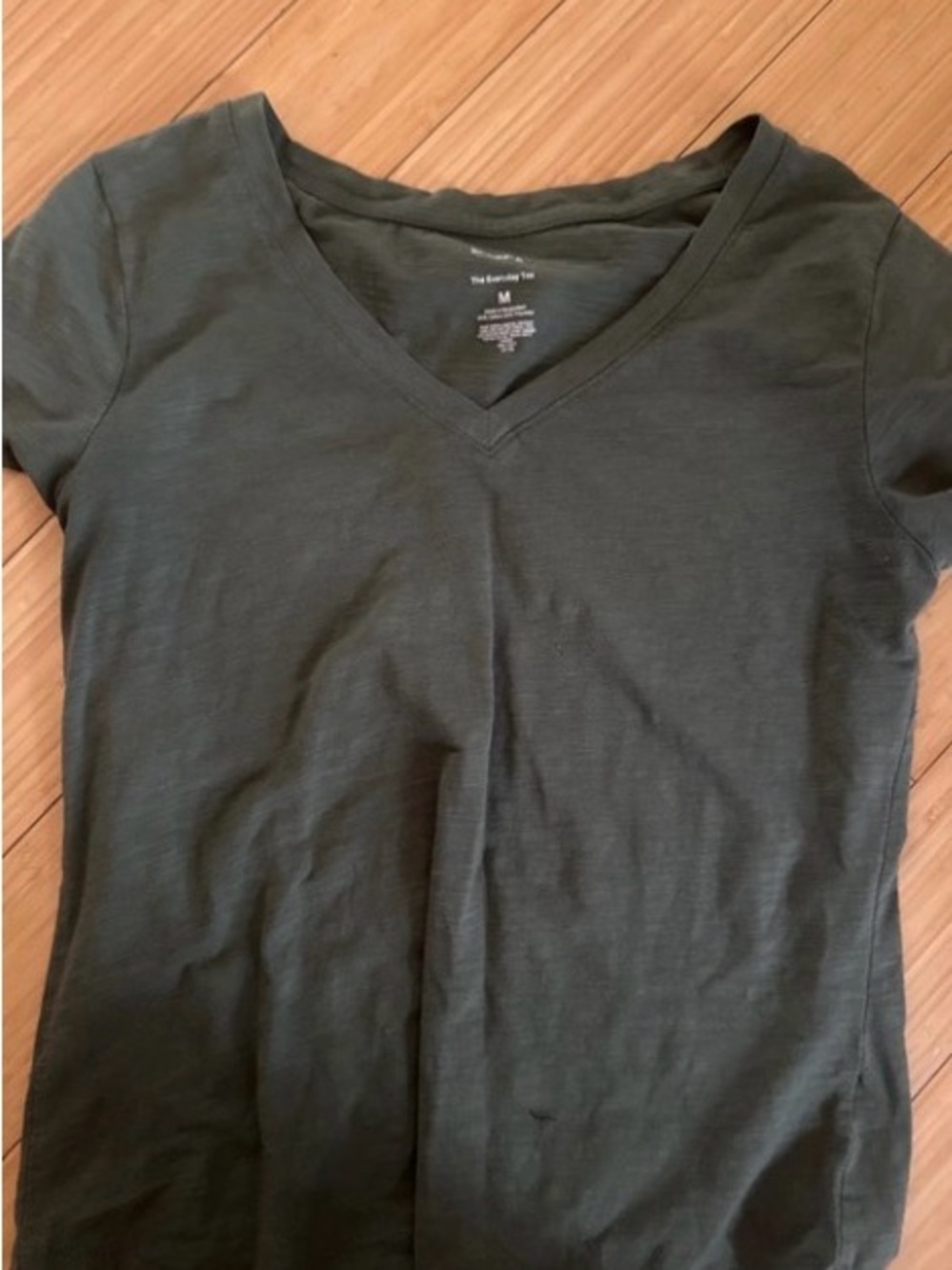 Sonoma Olive V-Neck Short Sleeve Tee